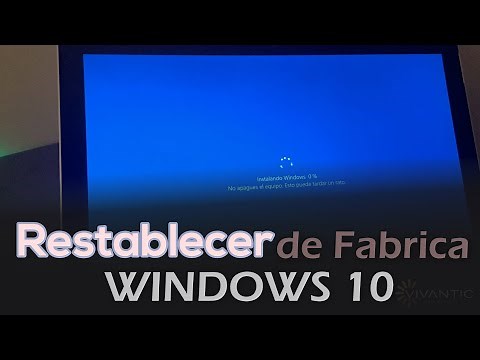 5 Pasos: Restaurar Windows 10 Estado de Fabrica - Formatear Laptop/PC (Sin Perder Archivos)