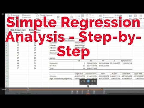 Simple Regression Analysis - Step by Step Tutorial