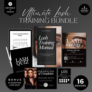 Lash Training Manual: Eyelash Extensions, Lash Mapping (canva Editable, Digital Download) - Etsy
