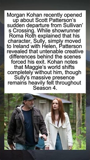 Why Scott Patterson Left Sullivan's Crossing Explained #SullivansCrossing #ScottPatterson