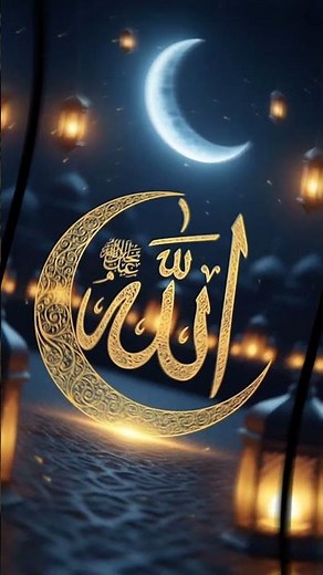 Beautiful Allah Name Arabic Calligraphy Wallpaper 4K | Islamic Spiritual Art