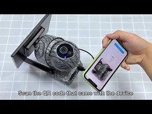 INQMEGA 4G Solar Camera Camouflage Outdoor Connection Installation (517C 4G - Version)