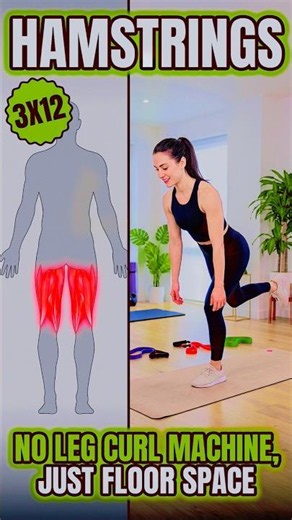 Hamstring exercises at home #homeworkout