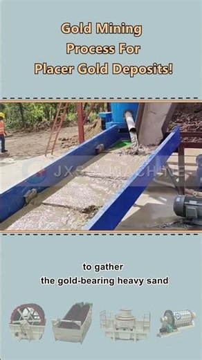 Gold mining process for placer gold deposits!