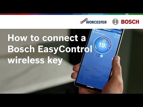 How to connect a Bosch EasyControl wireless key | Worcester Bosch