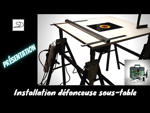 Comment installer une défonceuse Bosch POF 1400 ACE en mode sous table