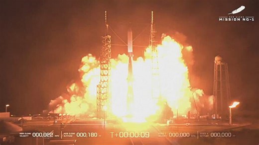 Jeff Bezos' Blue Origin successfully launches New Glenn rocket for the first time