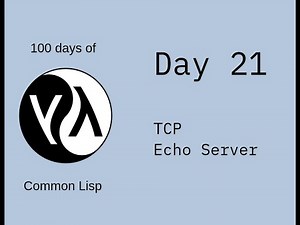 Day 21 of 100 Days of CL - TCP Echo Server