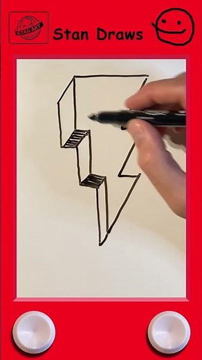 How to Draw A 3D Lightning Bolt Like a Pro!