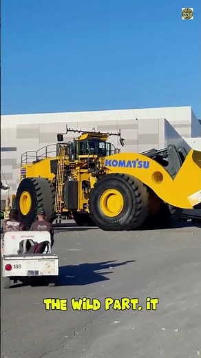 You’ve NEVER Seen a Machine This Huge! World's Largest Wheel Loader EXPOSED| Komatsu WE2350 #shorts