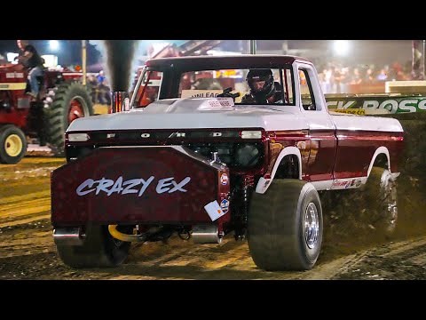 Insane Truck Pulling 2025! Super Stock Diesel Trucks Dragway 42 Fall Showdown OSTPA truck pull.