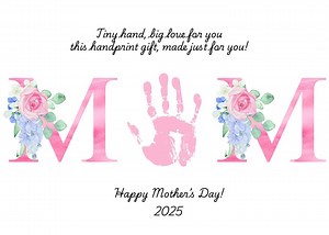 Muttertag Handabdruck Andenken Craft MOM Gedicht - Etsy.de