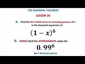 Binomial approximation| (a+b)^6 binomial expansion using Pascal's Triangle| A level maths practice