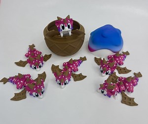 Mini Sweet Treats Dragon, Flexi Dragon, Ice Cream Dragon, Dragon With Egg, Colorful Dragon, Articulating Dragon, Mini Dragon - Etsy Canada