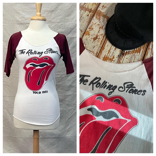 Vintage 1981 the Rolling Stones “tattoo You” Tour Raglan T-shirt | Original Early 1980s Rock N Roll STONES LIPS Concert Tee | X-SMALL - Etsy Canada