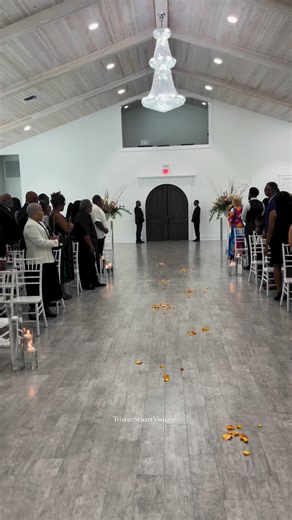 Look at the beautiful entrance by the beautiful Bride #wedding #bridetobe #bride #fyp #repost #weddingdress #weddingInspiration # | Tristan Stuart Visuals
