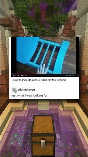 how to pick up a blue chair