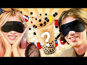 Blind Guess The Boba Tea Challenge with Yvonne Ng and Brodin Plett!