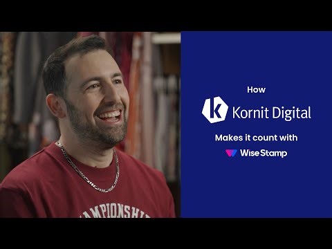 How Kornit Digital unifies 700+ email signatures with WiseStamp | Case Study