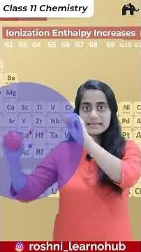 Ionization energy | Periodic table - Class 11 Chemistry for school exams, NEET, JEE | Concept samjho