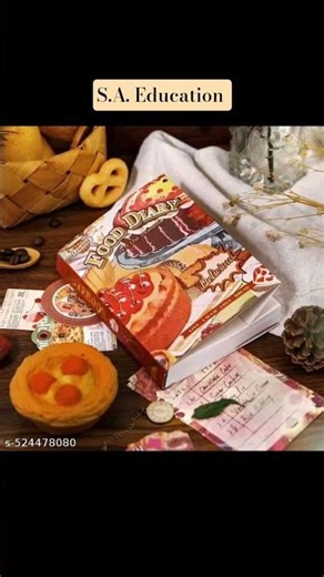 Sweet Bakery Food Diary | Vintage | Journal Crafting | Diary Writing | Journal Making | #ytshorts