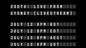 70K views · 2.3K reactions | Celebrate #Zooropa30 and join fans around the world for a global live stream of U2 ZOO TV: Live From Sydney. July 12 8PM BST July 12 8PM EDT July 13 8PM AEST July 13 8PM GST zooropa.u2.com | U2 | Facebook