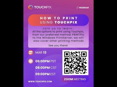 Touchpix Printing Webinar