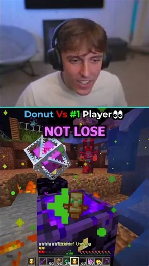 DRDONUT VS #1 PLAYER #shorts #minecraft #drdonutt