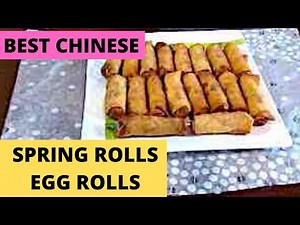Best Chinese Spring Rolls/Egg Rolls #CookWithNancy.