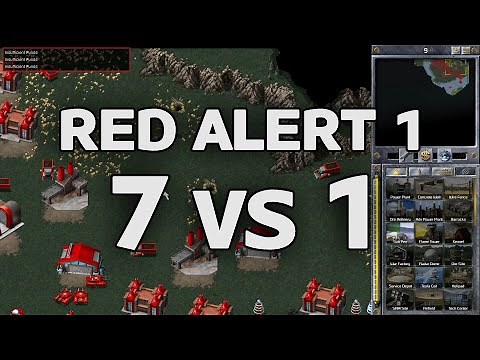 Command & Conquer Remastered | Red Alert 1 | (7 vs 1 Gameplay)