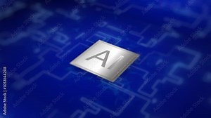 Digital technology background motion graphics background. High-tech HUD grid video, blue news studio background