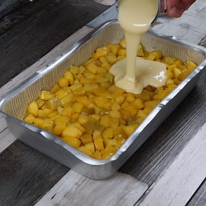 Add condensed milk to the peach and you'll love the result! | Recipes Learn