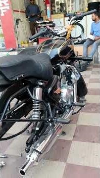 Royal Enfield bullet Mac wheel change Shri Gurukrupa Tyres kalol