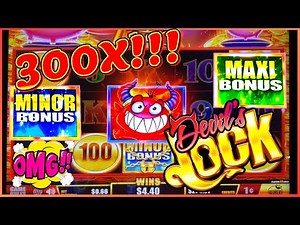 Incredible 300X Session 😈Devil's Lock Slot Machine from Blueberi 4K