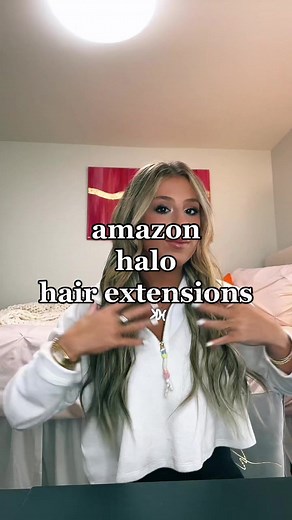 QGZ Halo Hair Extensions on Amazon
