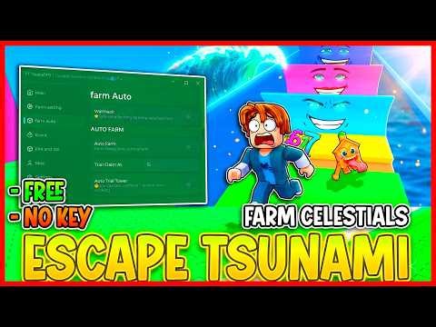 🔥SCRIPT FOR ESCAPE THE TSUNAMI BY BRAINROTS | AUTO FARM - GOD MODE - TP GAP | ROBLOX DELTA