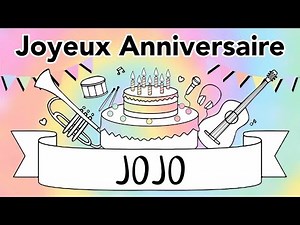 NOUVEAU Joyeux Anniversaire Jojo Guitare Jazz Manouche