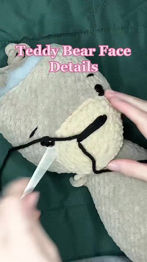 Crochet Teddy Bear Face Details Tutorial
