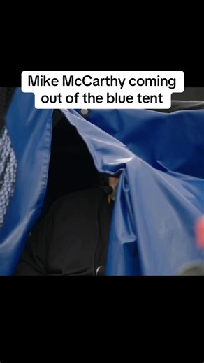 Mike McCarthy in the blue tent #nfl #nflfootball #steelers #mikemccarthy