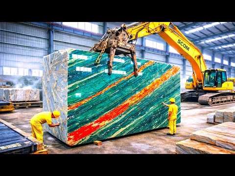HOW IS THE MOST LUXURIOUS MARBLE MADE? | THIS IS HOW MARBLE IS EXTRACTED FROM THE QUARRIES