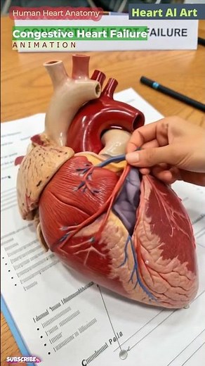 Congestive Heart Failure Animation | Heart AI Art | 09