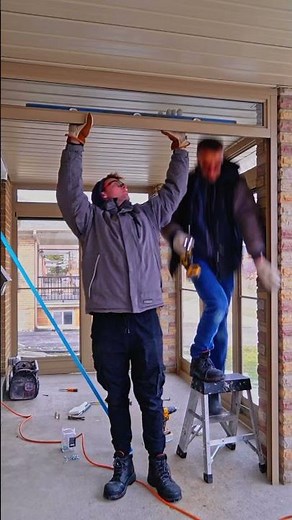 Porch enclosure installation #porchenclosure #homeimprovement #exteriordesign #home #construction