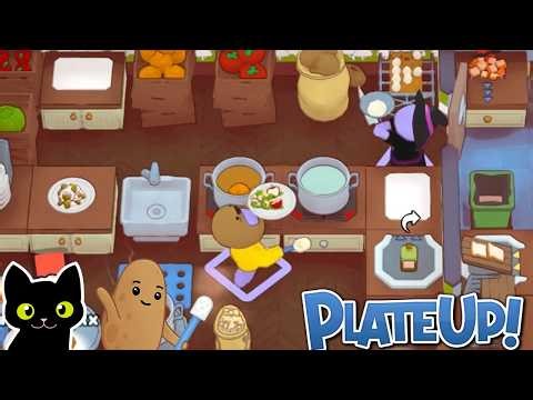 Hot Potato! Food Card Challenge with fangz! PlateUp!