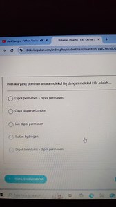 What is the dominant interaction between Br_2 and HBr molecules... | Filo
