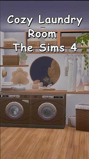 Cozy Laundry Room ✨ The sims 4 #thesims4