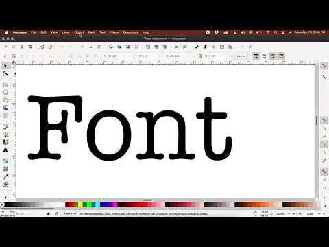 Digitize System Fonts (Ink/Stitch)
