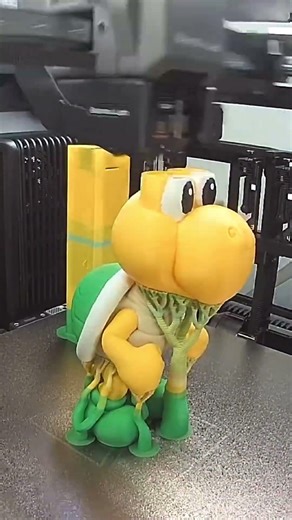 H2C prints Koopa Troopa #3dprinting #bambulab #3dprinter #h2c #3dprint #3dbrothers #multicolor