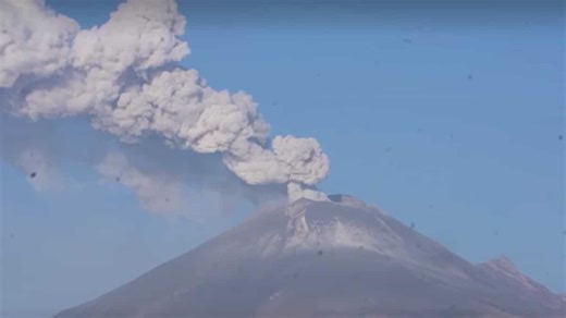 Mexico: 'El Popo' volcano spews plumes of smoke high into sky