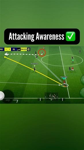 This is a Attacking Awareness 🤔🤔🎯 | Through Passing | efootball #efootball