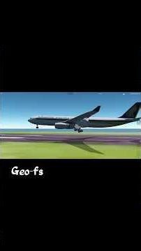 Beautiful landing in geofs an A330✈️ ! #butterlanding #aviation #viral #a330 #geofs #plane #landing